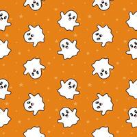 Halloween seamless pattern. Seamless pattern in Halloween. Cute ghost print. vector