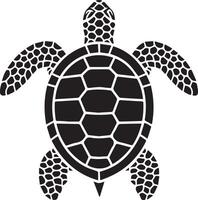 This is an illustration of a small turtle swimming with a round, cheerful face and big, friendly eyes. Its shell should have soft, rounded edges with a simple pattern in shades of green and brown vector