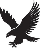 An eagle hunting icon designed for various companies. The design is eerie, haunting, and perfect for logos, posters, t-shirts, and more vector