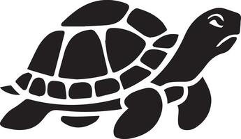 A solid black color turtle walking icon designed for various companies, featuring a clean, beautiful, and adorable design. Ideal for logos, posters, t-shirts, and other graphic projects vector