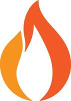 A fire flame icon created for various companies. The design is clean, striking, and beautiful, making it ideal for logos, posters, t-shirts, and a range of graphic projects vector