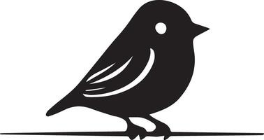 A solid black small birds designed for various companies. The design is clean, striking, and beautiful, making it perfect for logos, posters, t-shirts, and other graphic projects vector