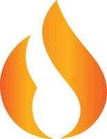 A fire flame icon created for various companies. The design is clean, striking, and beautiful, making it ideal for logos, posters, t-shirts, and a range of graphic projects vector