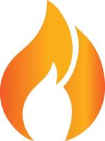 A fire flame icon created for various companies. The design is clean, striking, and beautiful, making it ideal for logos, posters, t-shirts, and a range of graphic projects vector
