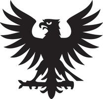 An flying eagle bird icon designed for various companies, featuring a clean, beautiful, and adorable design. Ideal for logos, posters, t-shirts, and more vector