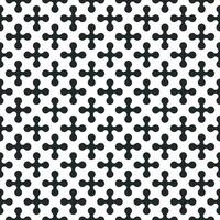 Catholic cross pattern. Gothic lattice ornament. Window tracery church wallpaper. Monochrome seamless grid background. Fabric textile print vector