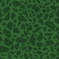 Texture of terrazzo floor. Tile with pebbles and stone. Abstract green mosaic, seamless pattern vector
