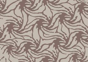 Camo texture for army clothing. Vortex funnel, swirling shape camo background. Soldier sand brown and beige twisted grid camouflaging seamless pattern. Military textile for print vector