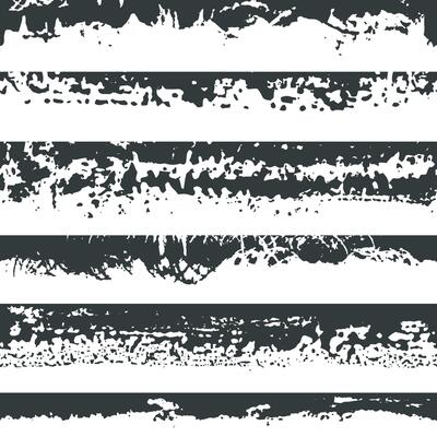 Set of grunge brush strokes. Paint edges, looped vertically ink borders. Black paintbrush, Hand drawn edges pattern background