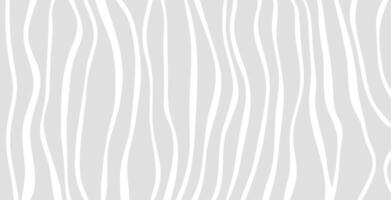 White curved stripes on gray background. Simple undulating pattern. Zebra texture. Soft waves of different thickness vector