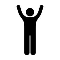 Human raised two hand icon for your web site design, logo, app, UI. illustration vector
