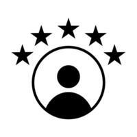 5 star work experience icon for your web site design, logo, app, UI. illustration vector