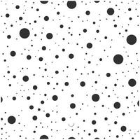 Circle Seamless Pattern with Dotted Halftone on White Background vector