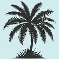 Unique Palm Tree Silhouette Set vector