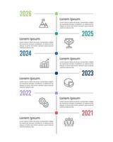 6 Steps infographic timeline. Business presentation template simple design. Anniversary, Milestones, Roadmap, strategies and plans. vector
