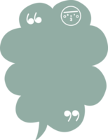 collection set of cute doodle hand draw facial expression green color speech bubble balloon with character facial expression, text box think speak talk banner png