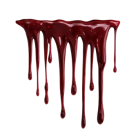 Dripping red liquid on a white background transparent png