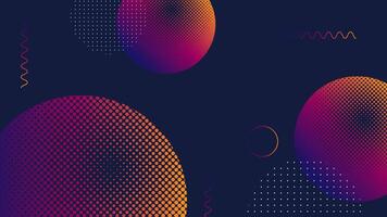 Modern abstract geometric halftone background vector