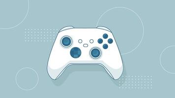 New game controller or joystick with soft color background vector
