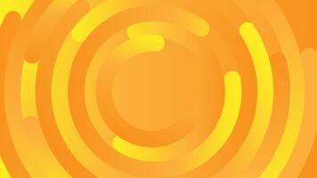 Modern abstract geometric circular pattern circles orange color background vector