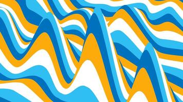 Modern abstract wave with bright yellow blue color background vector
