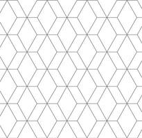 Seamless repeating pattern geometric hexagons background vector