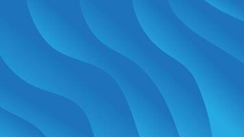 Abstract gradient blue wave background vector