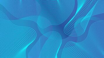 Modern blue gradient abstract lines fluid wave background. vector