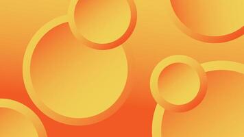 Modern abstract geometric yellow circles background vector