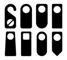 Door hanger icon. filled flat sign for mobile concept and web design. Do not disturb simple solid icon. Symbol, logo illustration. Pixel perfect graphics vector