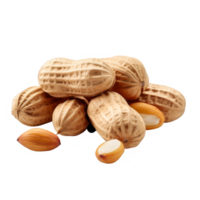 Close-up of Peanuts with One Opened Shell and Kernels png