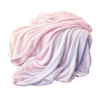 Draped Pastel Fabric with Smooth, Flowing Textures png