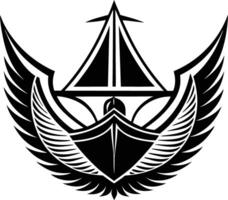Marine Power with Eagle Precision vector
