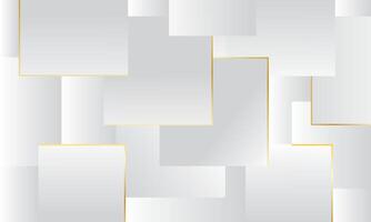 Abstract geometric gray gradient color modern background with gold lines vector