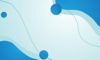 Blue dynamic shapes abstract background vector