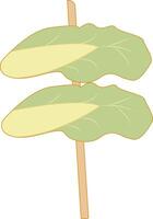 Corn on a stick vector