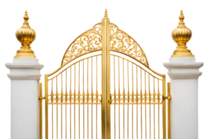 Gold Gate Isolated on Transparent Background png