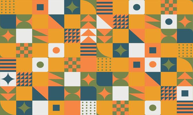 Colorful geometric abstract background. Modern geometric grid banner bright presentation illustration.