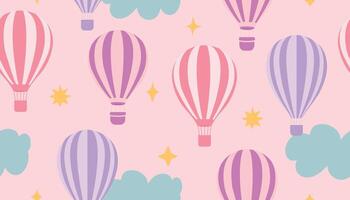 Seamless Pattern Colorful Balloons. Illustration vector