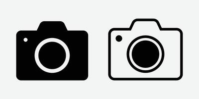 Camera Icon Silhouette. Camera Symbol. vector