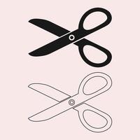 Scissors icon symbol template for graphic and web design collection logo illustration. Scissor Icon Outline. vector
