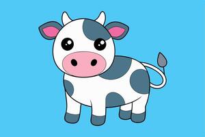 Rustic Cow Graphics for Creative Design Projects Ideal for Logos, Illustrations, and High-Quality Branding Solutions vector