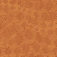 hand drawn abstract background, maze geometric background, ancient ornament, retro design, orange and yellow backdrop, vector