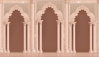 Types of arches realistic composition background vector