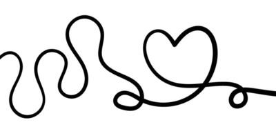 Valentines continuous line art hand drawn. illustration vector