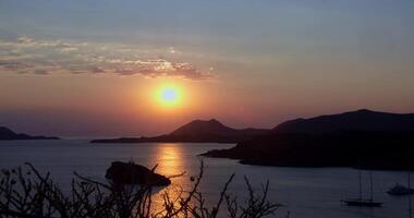 View Of The Agean Sea From The Temple Of Poseidon video
