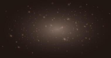 A glowing starry background with sparkling particles. Ideal for night sky designs, magical effects, space themes, or festive backgrounds in digital media. vector
