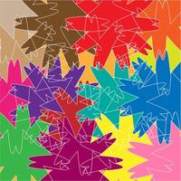 Abstract illustration of multicolored geometric background with white lines. vector