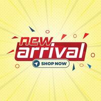 New arrival sale banner design template for business promotion vector