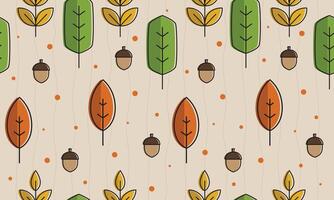 Autumn simple seamless pattern perfect for wallpaper and wrapping paper vector